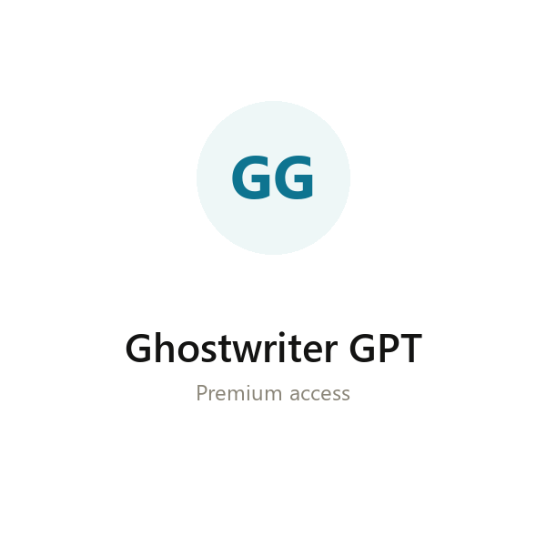 Ghostwriter GPT group buy access