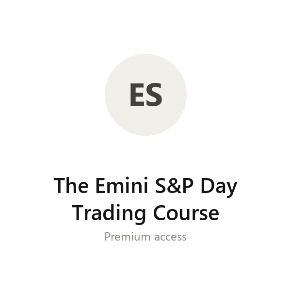 The Emini S&P Day Trading Course group buy access