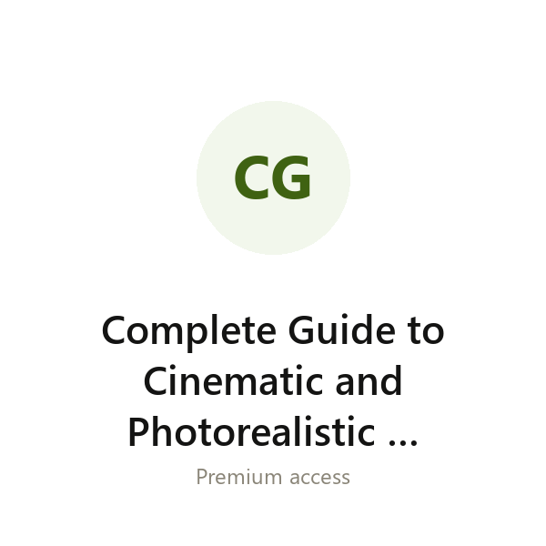 Complete Guide to Cinematic and Photorealistic Ai Photography group buy access