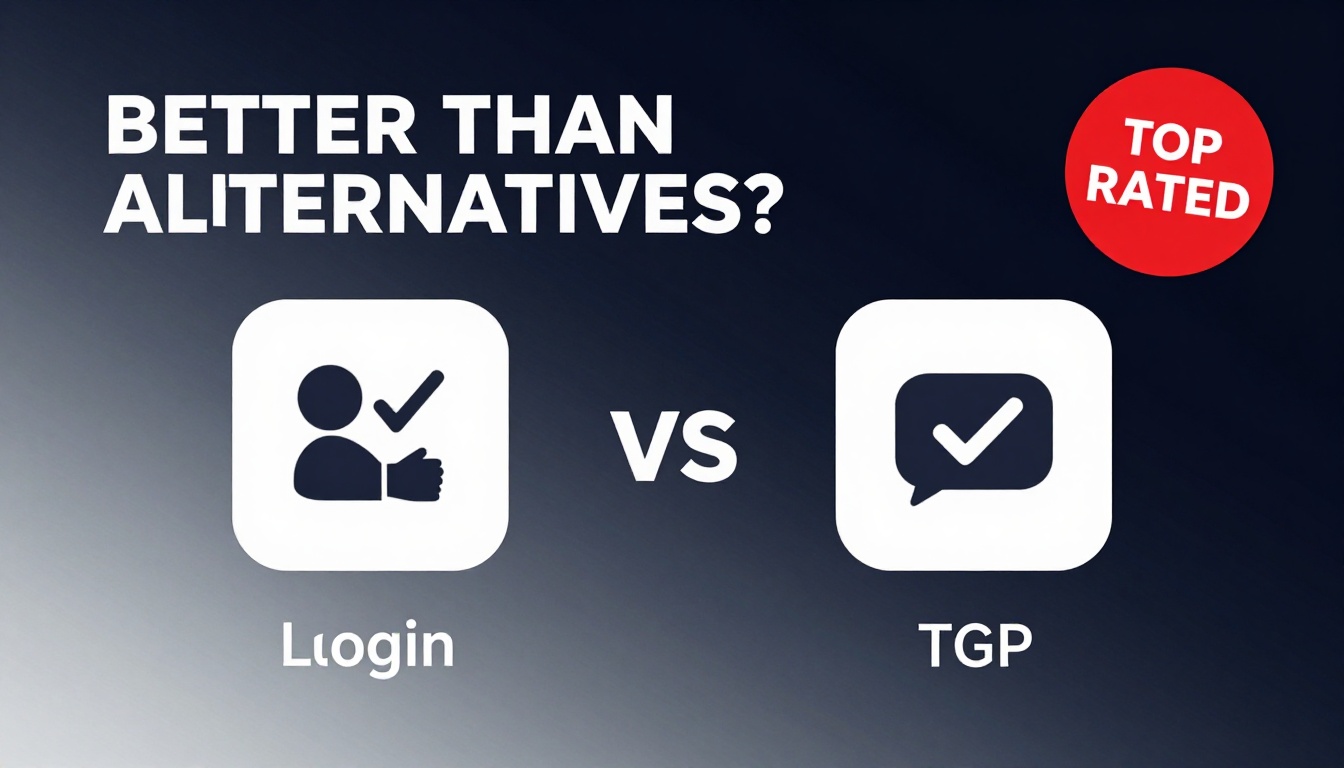 YouTube thumbnail marketing style. Bold text "BETTER THAN ALTERNATIVES?"
Unbounce Login icon