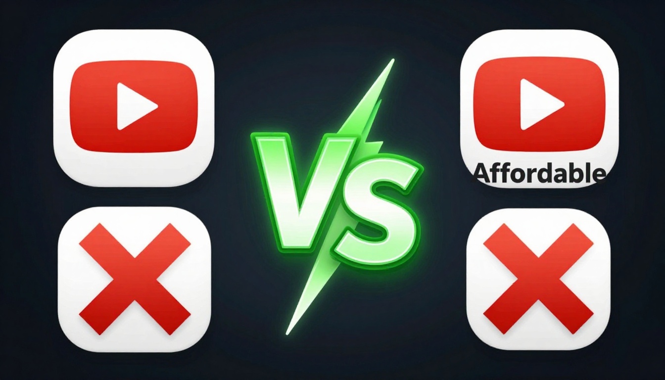 YouTube thumbnail marketing style. "VS" comparison layout.
Artlist Group Buy logo/icon on le