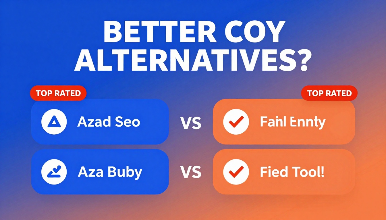 YouTube thumbnail marketing style. Bold text "BETTER THAN ALTERNATIVES?"
Azad Seo Tools icon