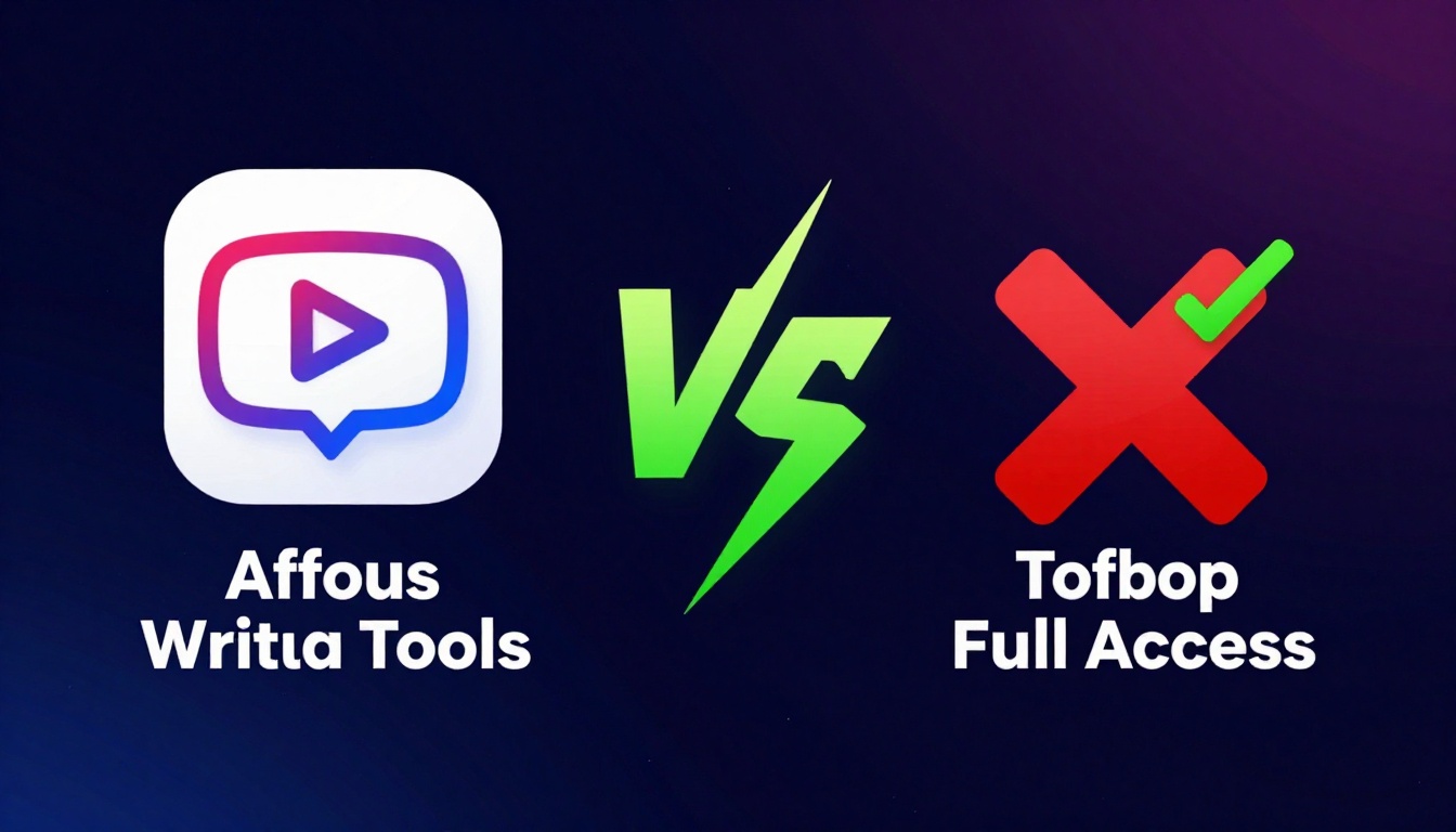 YouTube thumbnail marketing style. "VS" comparison layout.
Content Writing Tools Group Buy l