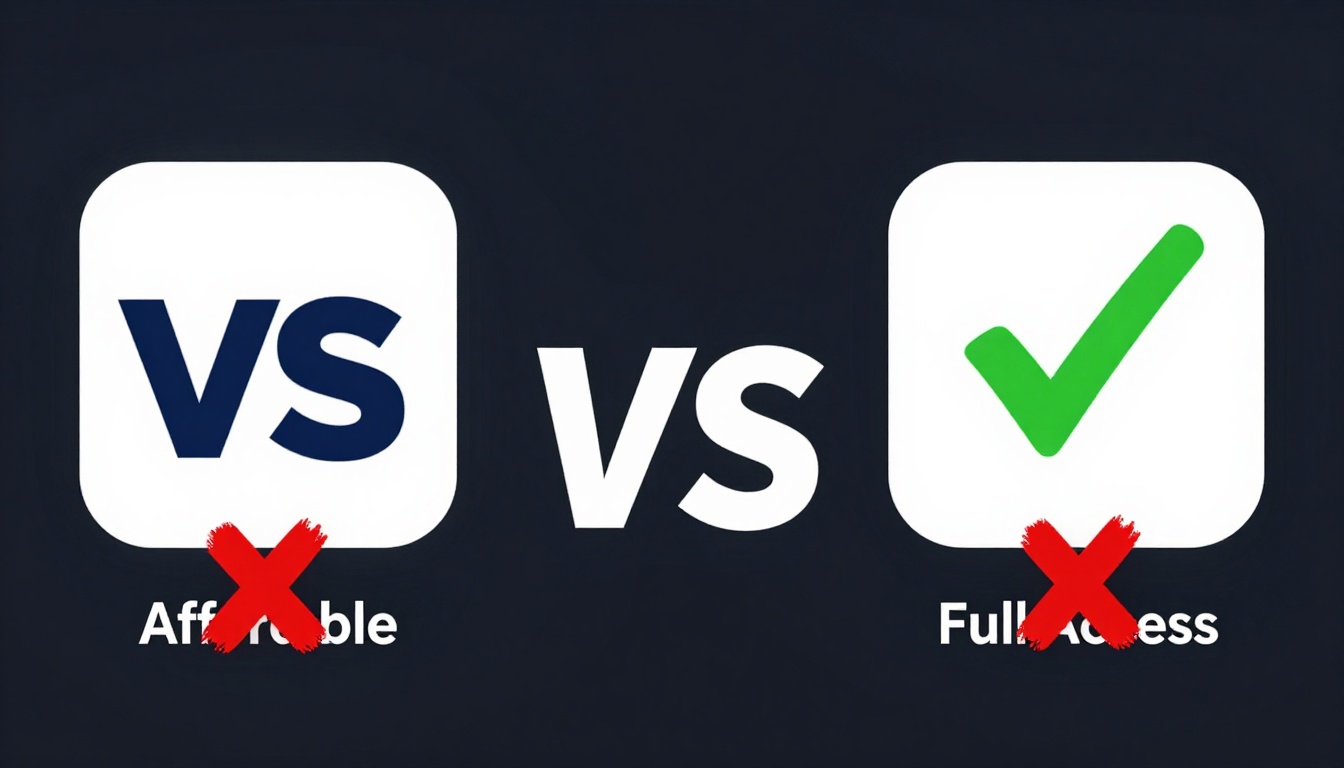 YouTube thumbnail marketing style. "VS" comparison layout.
Group Buy Ahrefs Semrush logo/ico
