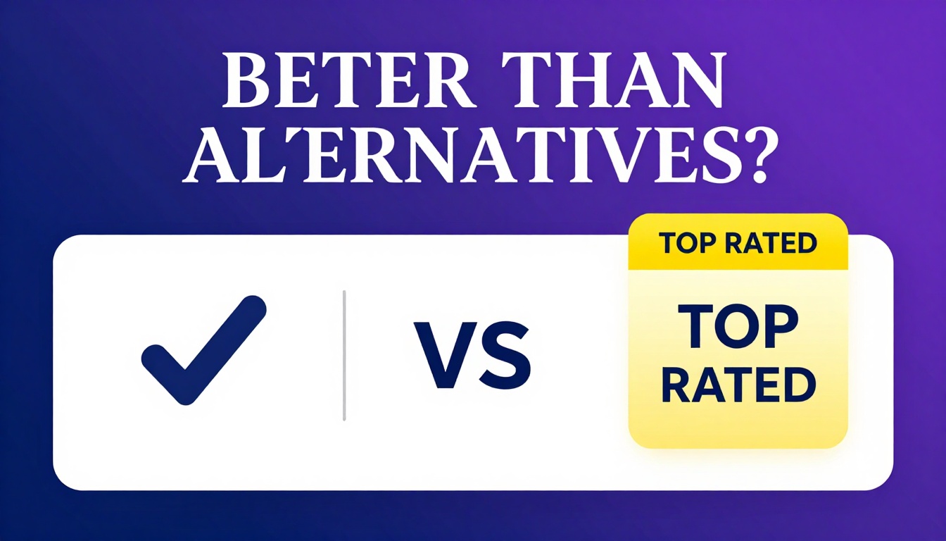 YouTube thumbnail marketing style. Bold text "BETTER THAN ALTERNATIVES?"
Kwfinder Discount C
