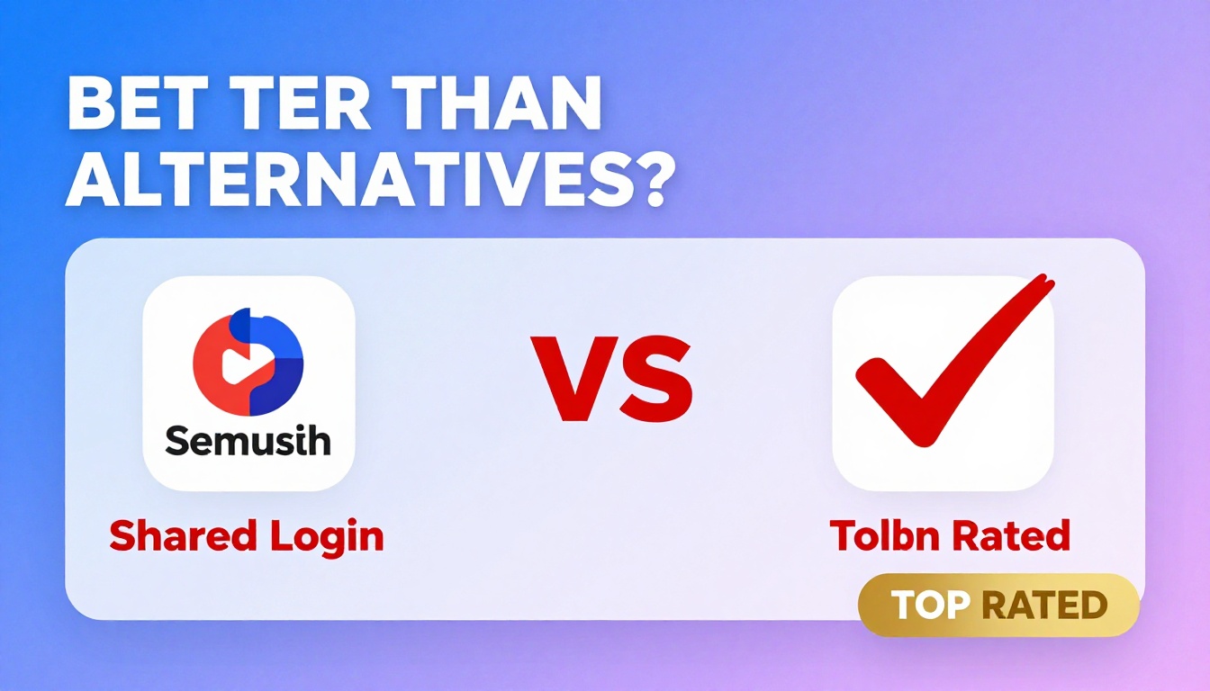 YouTube thumbnail marketing style. Bold text "BETTER THAN ALTERNATIVES?"
Semrush Shared Logi
