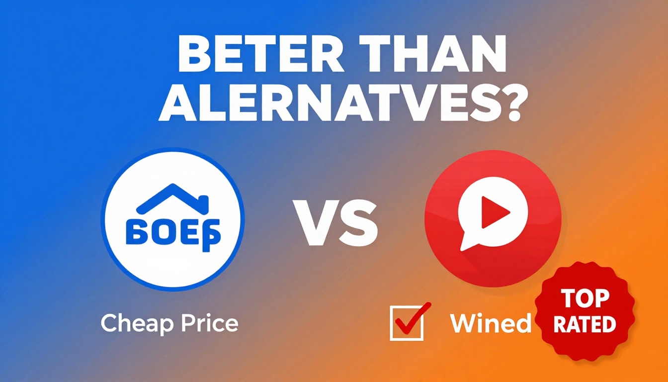 YouTube thumbnail marketing style. Bold text "BETTER THAN ALTERNATIVES?"
Seo Tools Cheap Pri