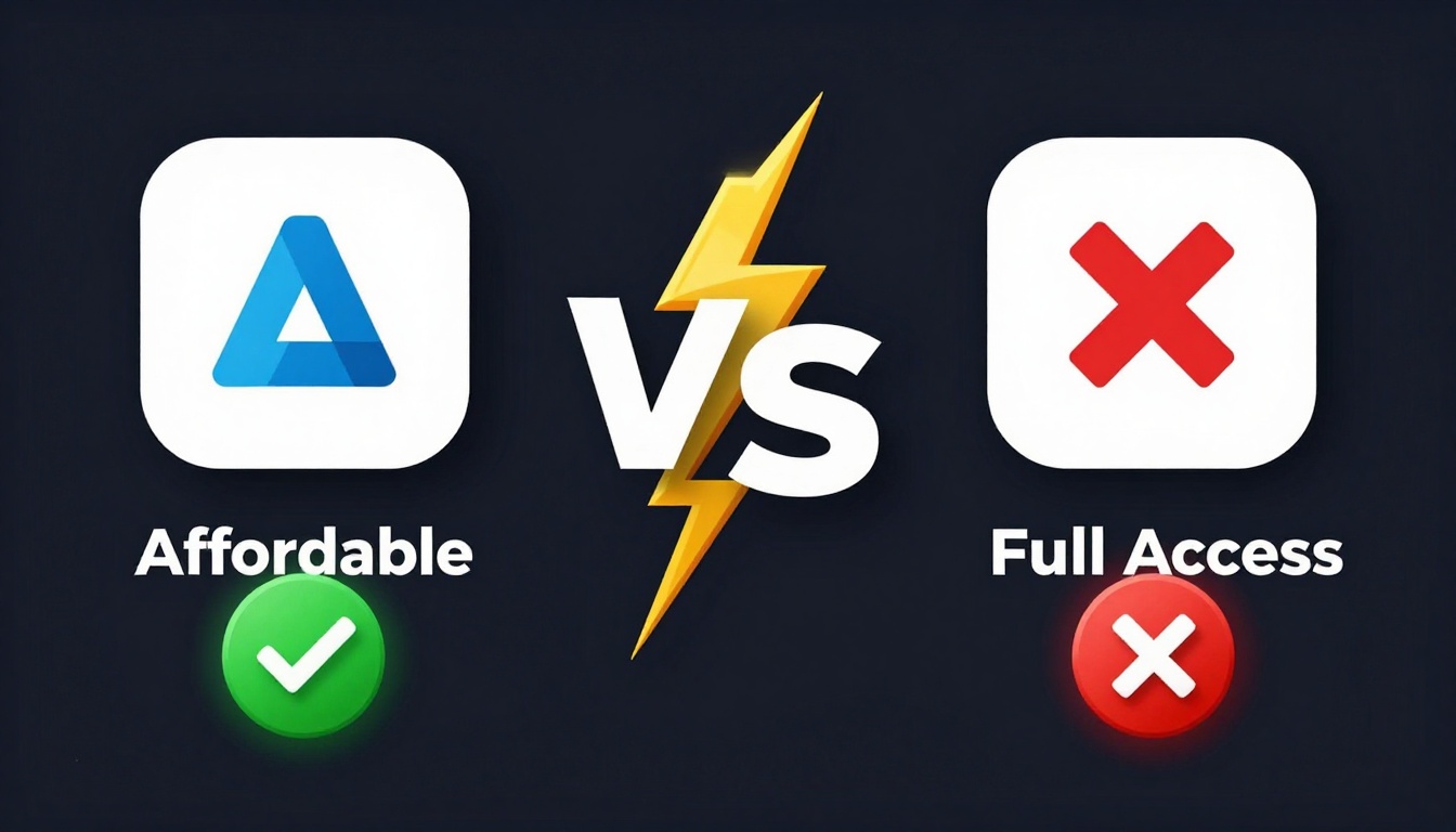 YouTube thumbnail marketing style. "VS" comparison layout.
Seo Tools Group Buy Online logo/i