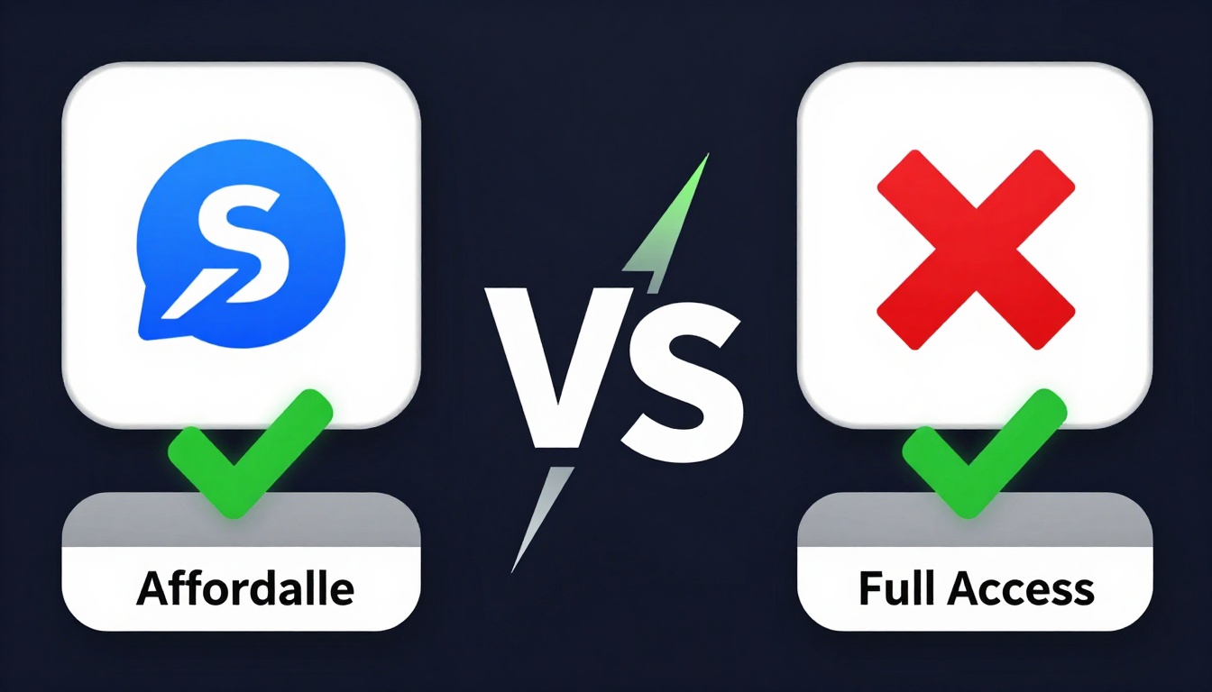 YouTube thumbnail marketing style. "VS" comparison layout.
Seo Tools Group Buy Price logo/ic