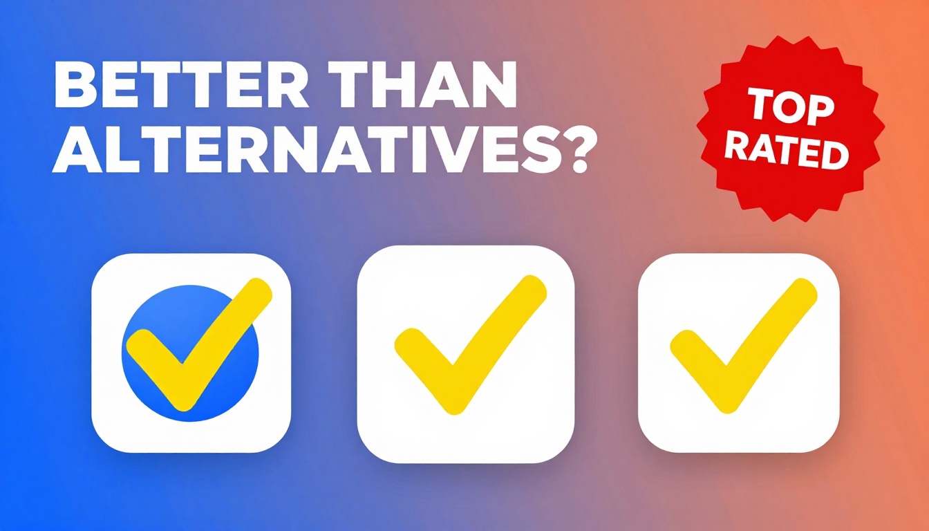 YouTube thumbnail marketing style. Bold text "BETTER THAN ALTERNATIVES?"
Seo Tools Yearly Su