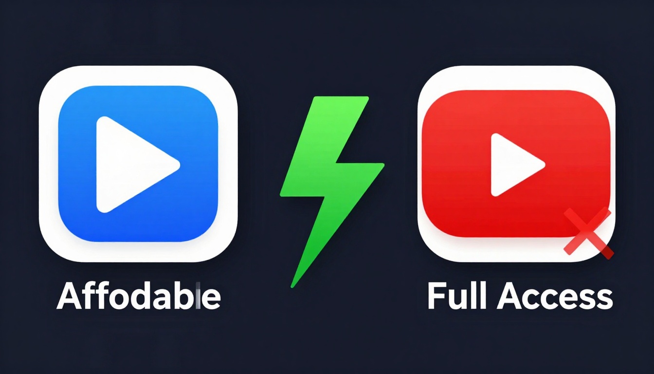 YouTube thumbnail marketing style. "VS" comparison layout.
Social Media Tools Group Buy logo