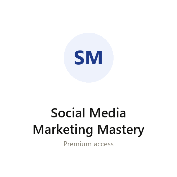 Social Media Marketing Mastery group buy access