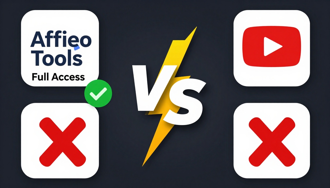 YouTube thumbnail marketing style. "VS" comparison layout.
Top Seo Tools Group Buy Providers