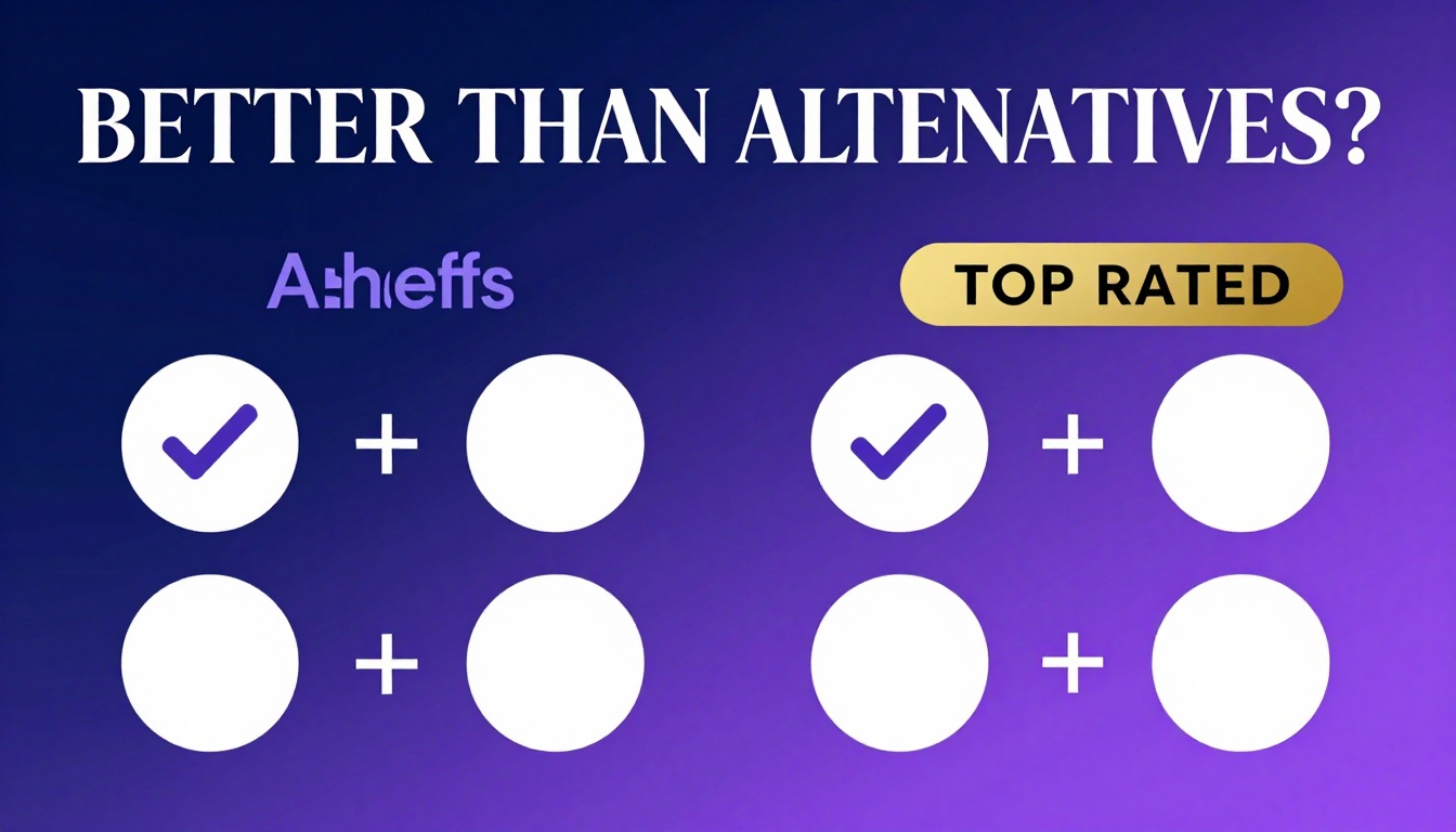 YouTube thumbnail marketing style. Bold text "BETTER THAN ALTERNATIVES?"
Alternatives To Ahr