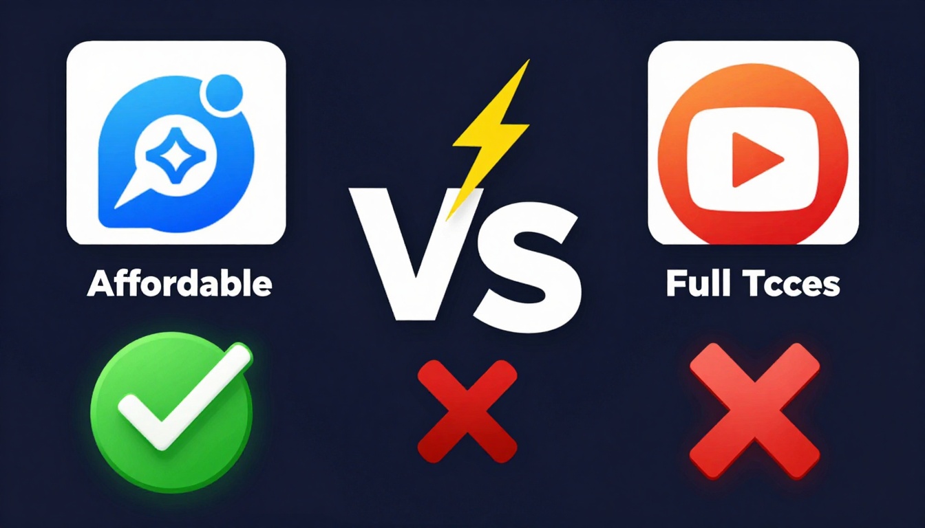 YouTube thumbnail marketing style. "VS" comparison layout.
Best Group Buy Seo Tools India lo