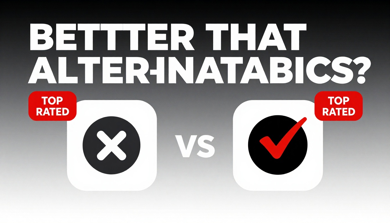 YouTube thumbnail marketing style. Bold text "BETTER THAN ALTERNATIVES?"
Envato Shared Accou