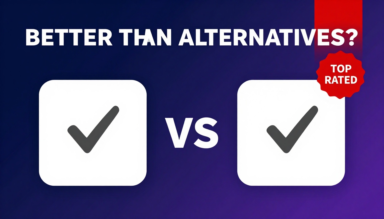 YouTube thumbnail marketing style. Bold text "BETTER THAN ALTERNATIVES?"
Free Alternatives T