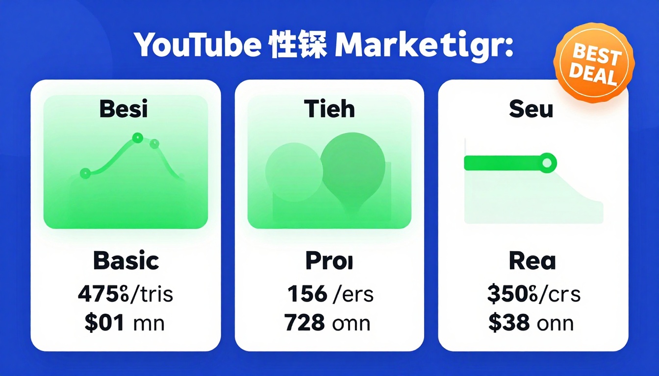 YouTube thumbnail marketing style. Pricing tier comparison visual.
Three pricing boxes: Basi