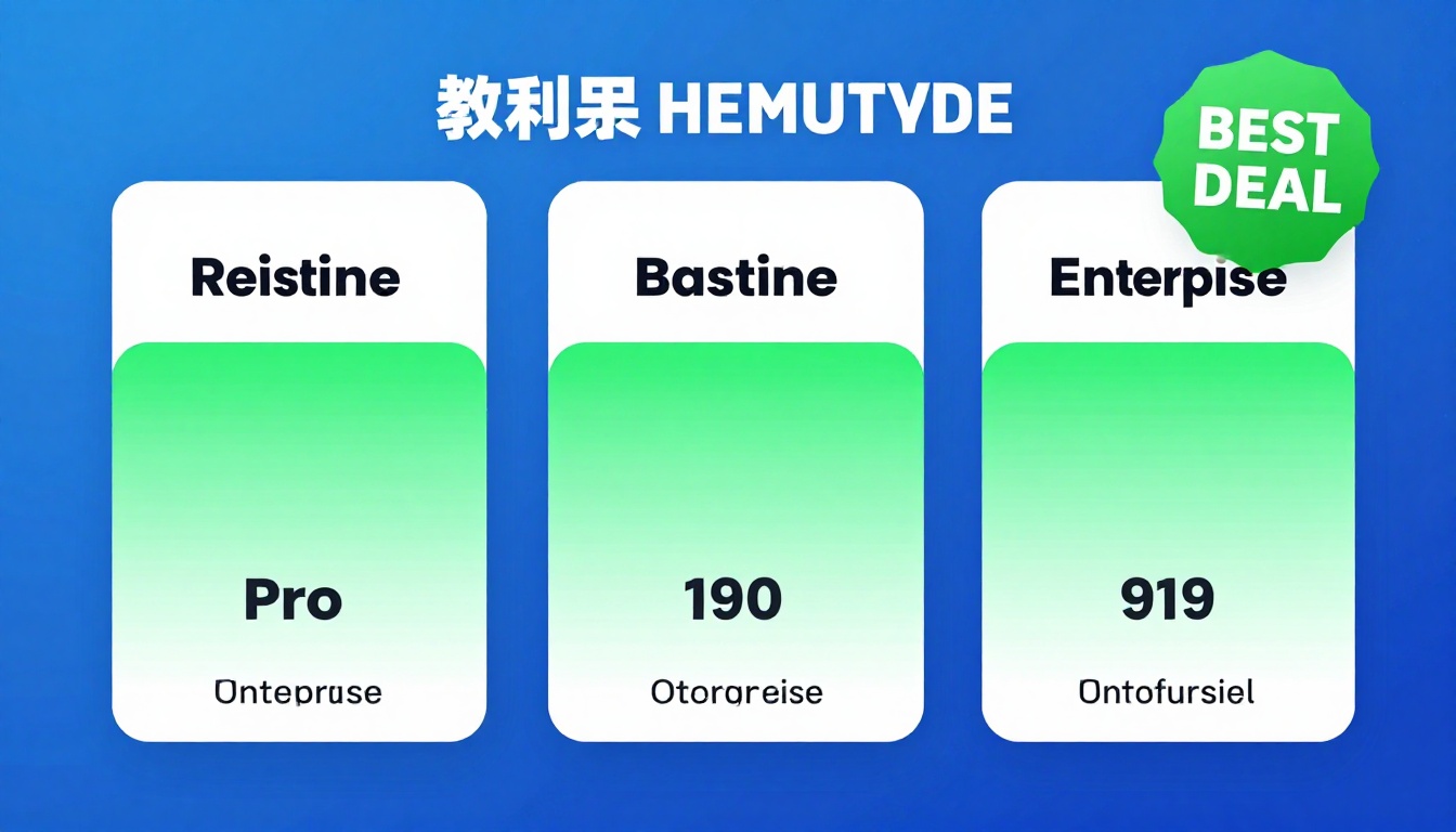 YouTube thumbnail marketing style. Pricing tier comparison visual.
Three pricing boxes: Basi