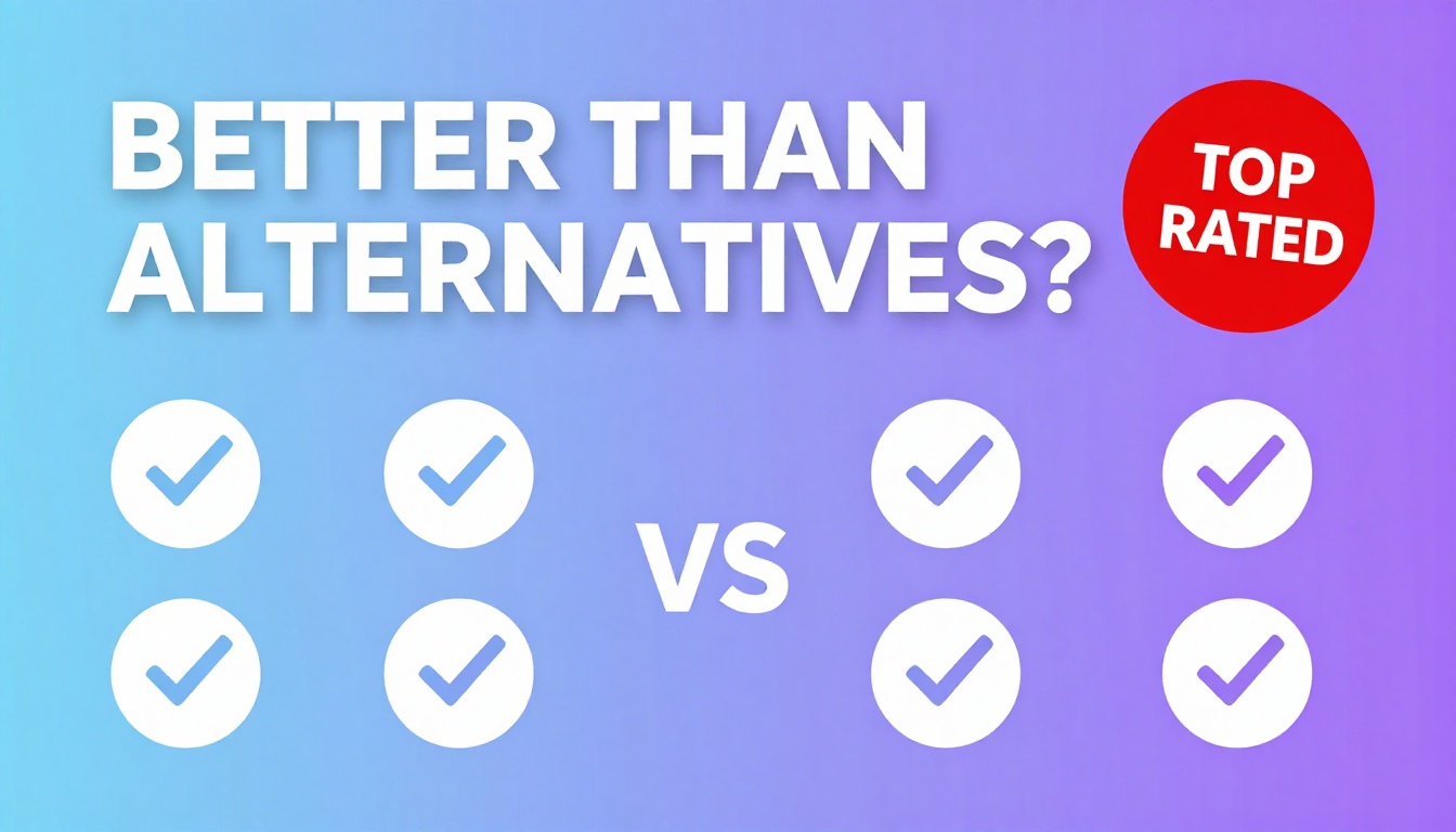 YouTube thumbnail marketing style. Bold text "BETTER THAN ALTERNATIVES?"
Semrush Free Trial 