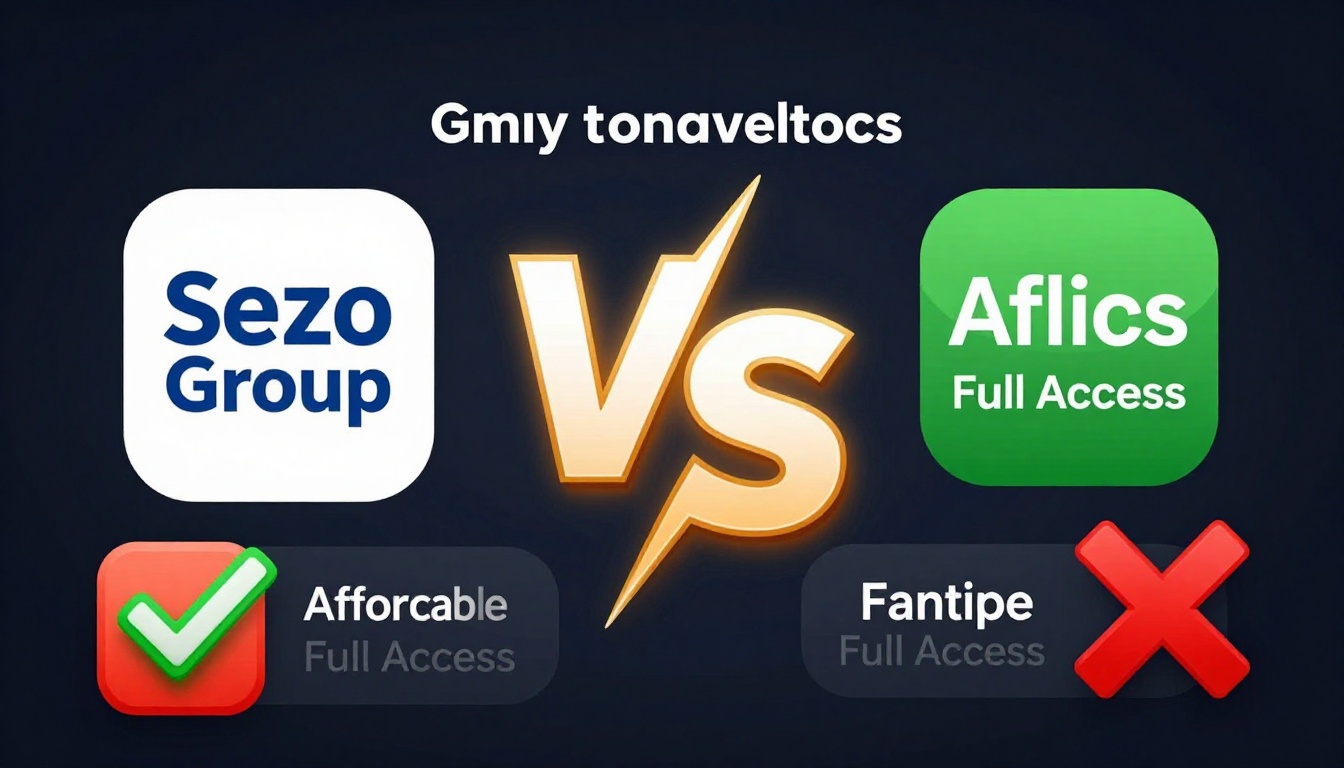 YouTube thumbnail marketing style. "VS" comparison layout.
Seo Group Buy Reviews 2025 logo/i