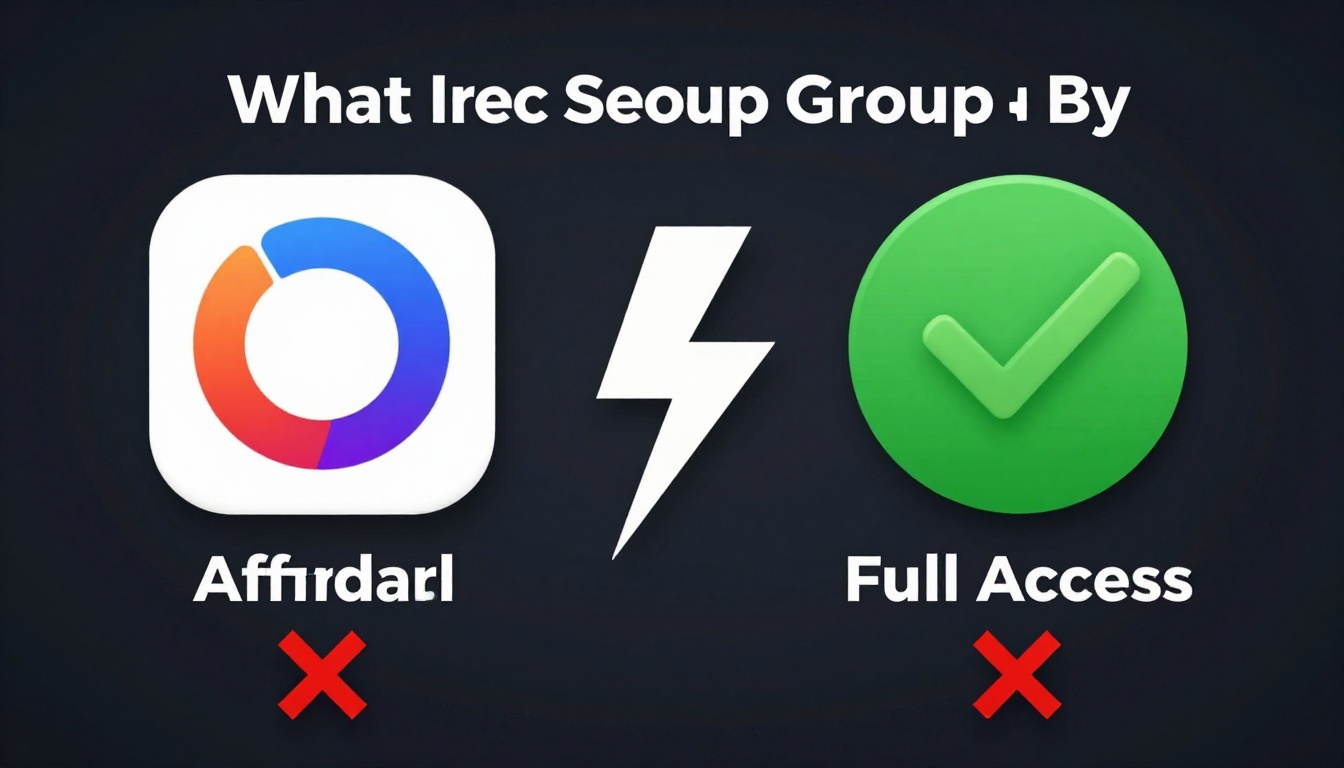 YouTube thumbnail marketing style. "VS" comparison layout.
What Is Seo Group Buy logo/icon o