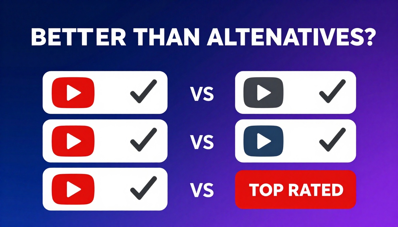 YouTube thumbnail marketing style. Bold text "BETTER THAN ALTERNATIVES?"
Claude Plans icon v