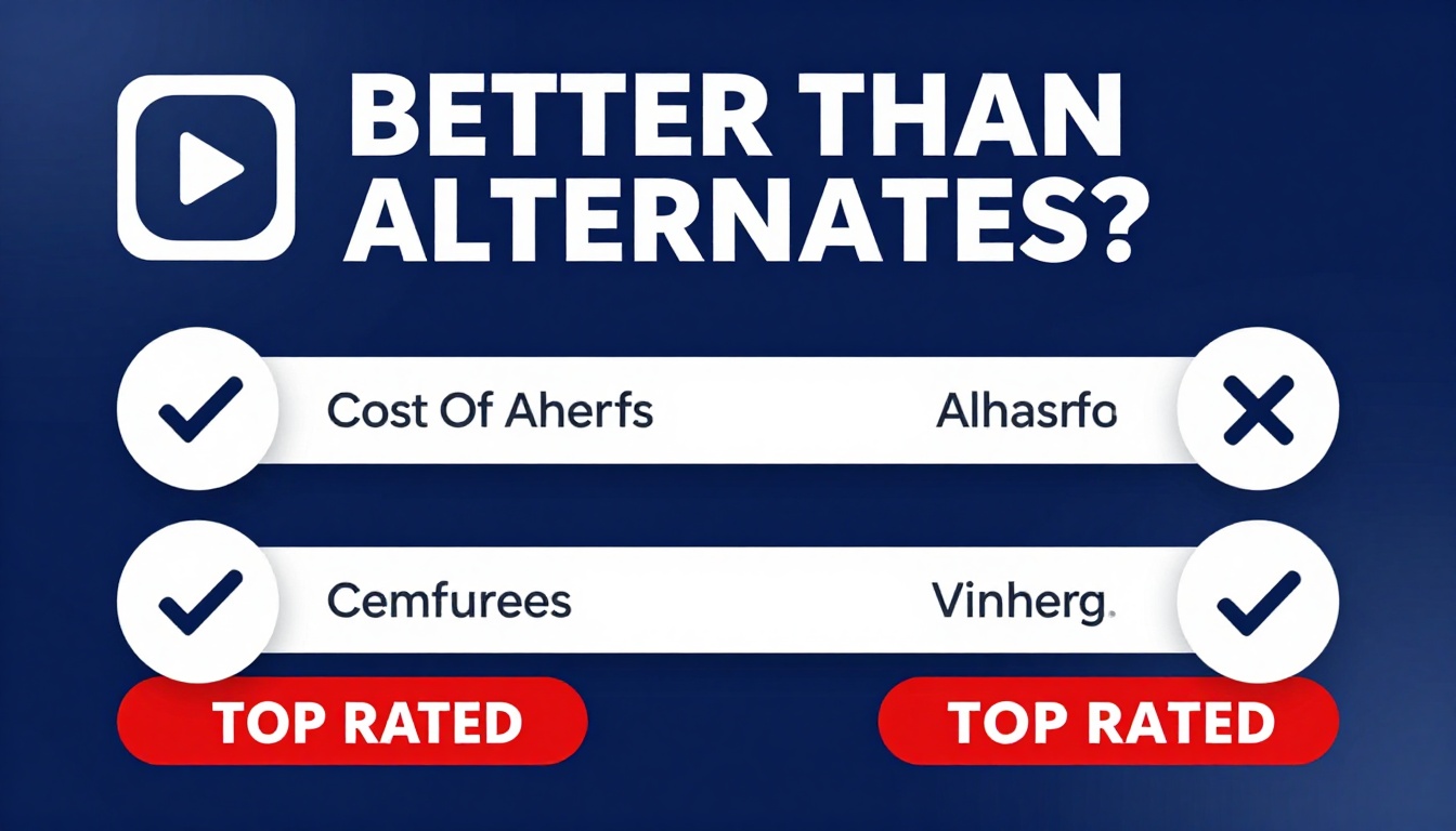 YouTube thumbnail marketing style. Bold text "BETTER THAN ALTERNATIVES?"
Cost Of Ahrefs icon
