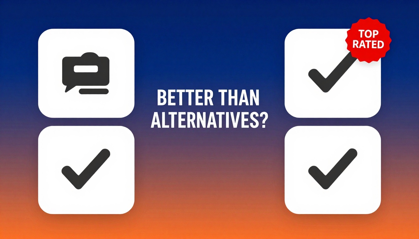 YouTube thumbnail marketing style. Bold text "BETTER THAN ALTERNATIVES?"
Discount Ahrefs ico