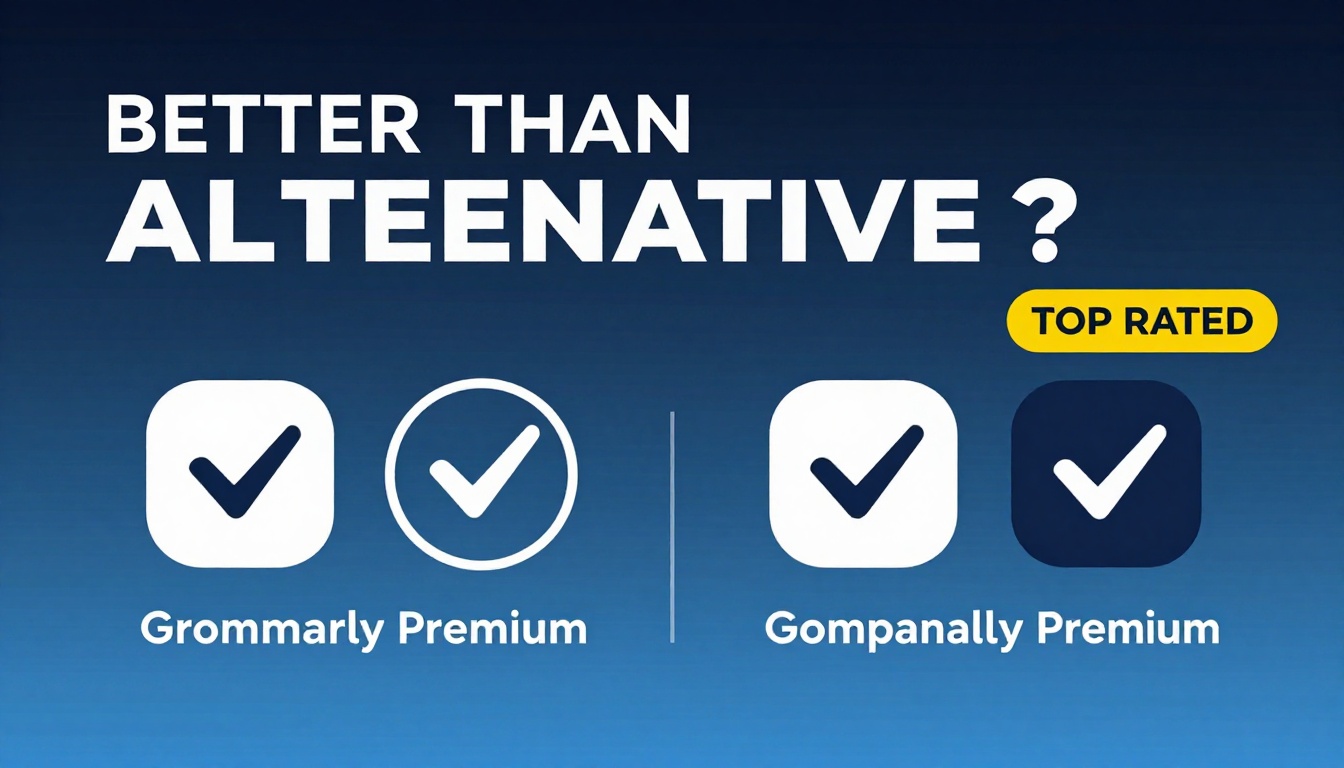YouTube thumbnail marketing style. Bold text "BETTER THAN ALTERNATIVES?"
How Much Is Grammar