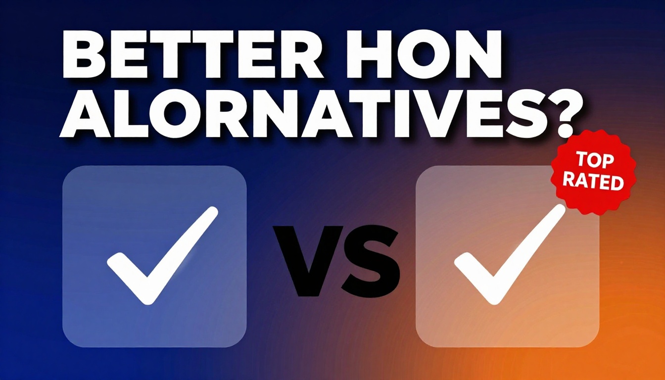 YouTube thumbnail marketing style. Bold text "BETTER THAN ALTERNATIVES?"
Invideo Ai Alternat