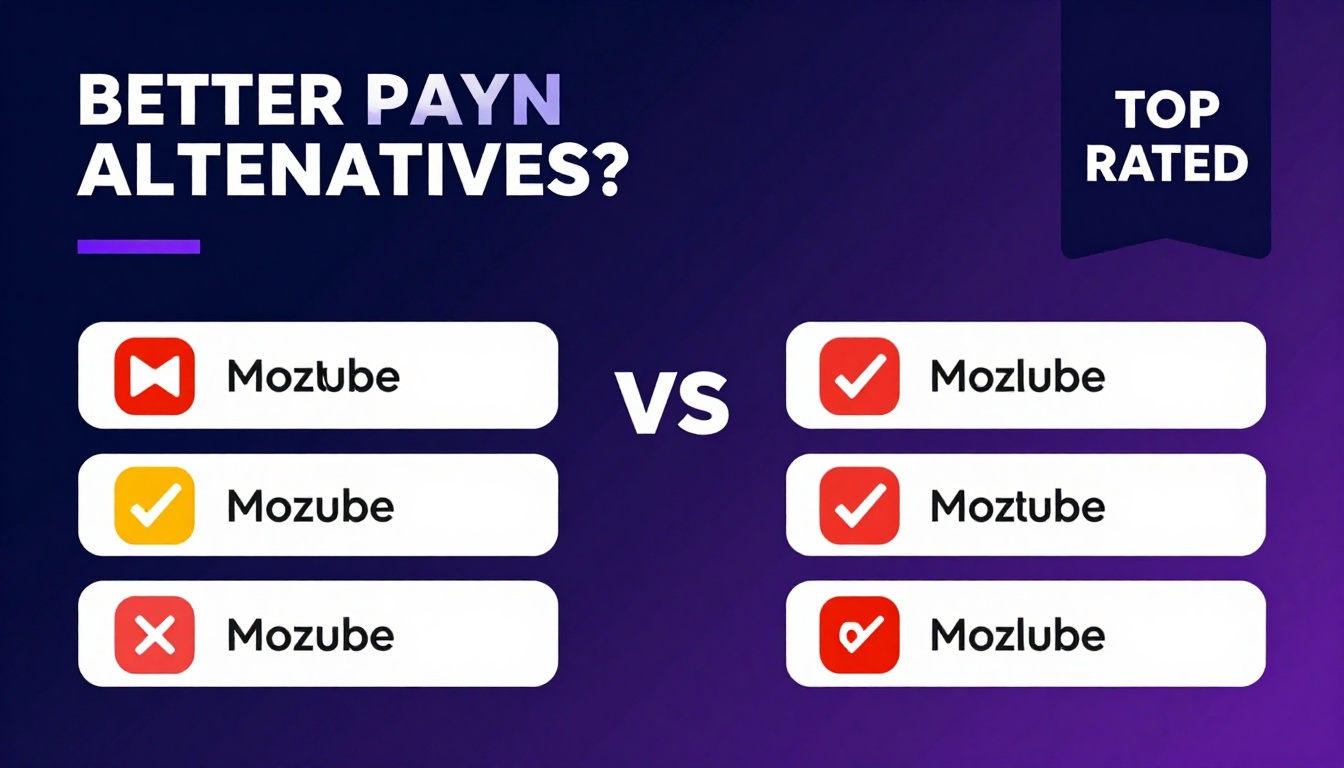 YouTube thumbnail marketing style. Bold text "BETTER THAN ALTERNATIVES?"
Moz Subscription ic