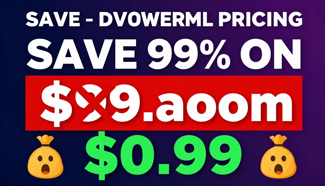 YouTube thumbnail marketing style. Bold white text "SAVE 99% ON RUNWAY ML PRICING".
Split s