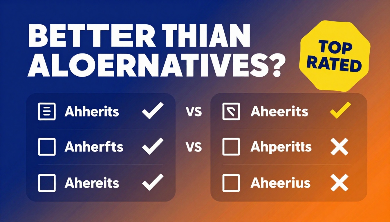 YouTube thumbnail marketing style. Bold text "BETTER THAN ALTERNATIVES?"
Se Ranking Vs Ahref
