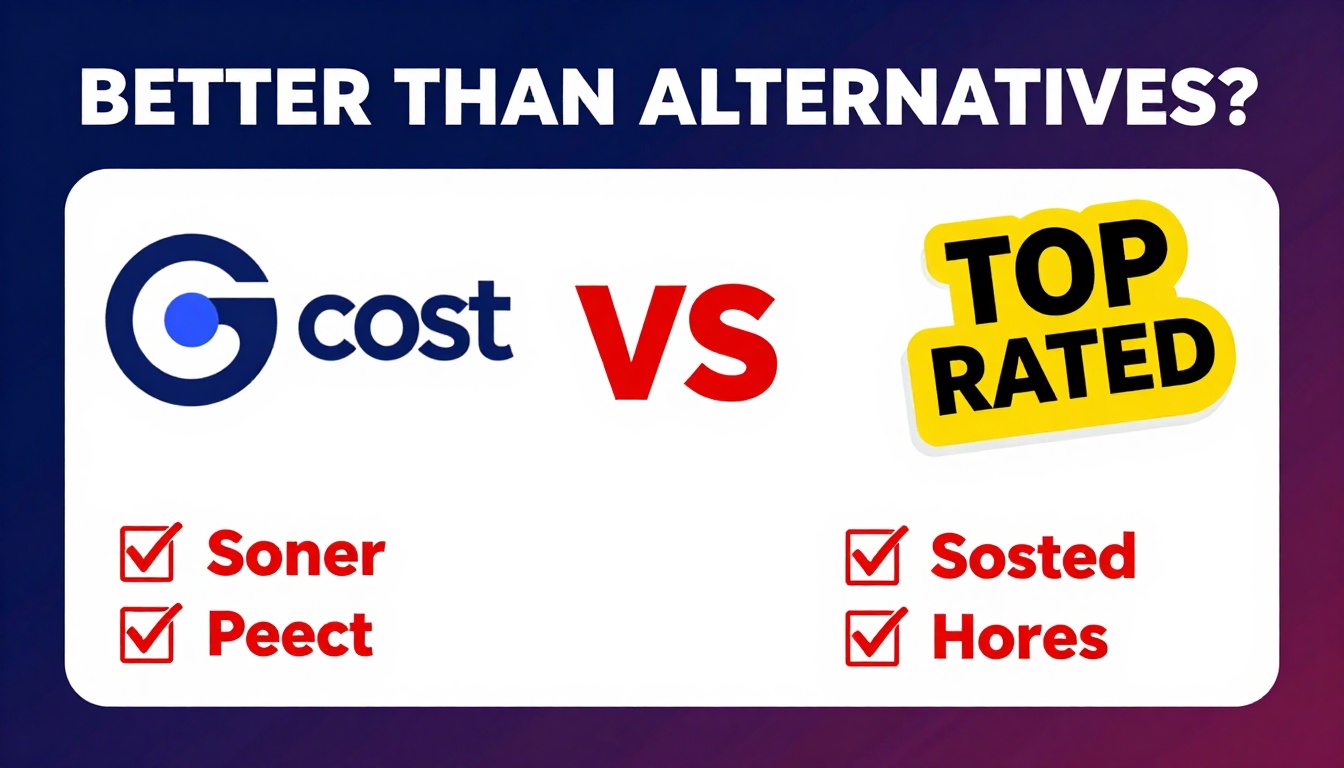 YouTube thumbnail marketing style. Bold text "BETTER THAN ALTERNATIVES?"
Semrush Cost icon v