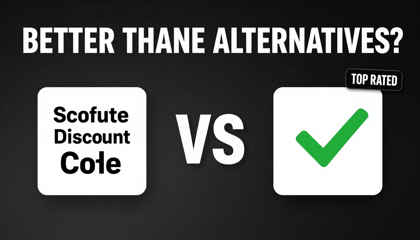 YouTube thumbnail marketing style. Bold text "BETTER THAN ALTERNATIVES?"
Skillshare Discount