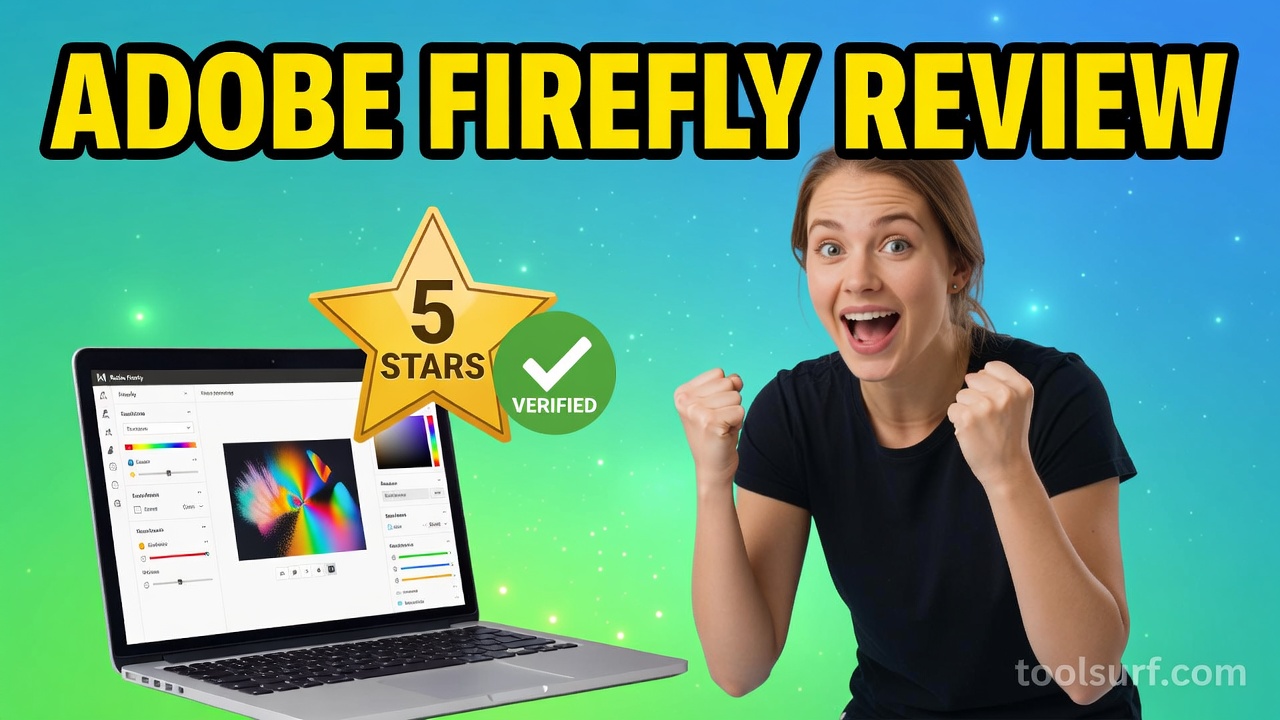 YouTube thumbnail style blog featured image, 16:9 landscape. Large bold yellow blocky text with blac