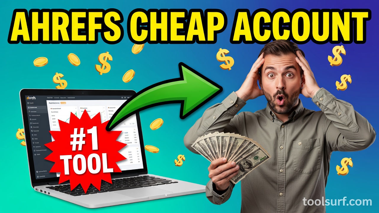 YouTube thumbnail style blog featured image, 16:9 landscape. Large bold yellow blocky text with blac