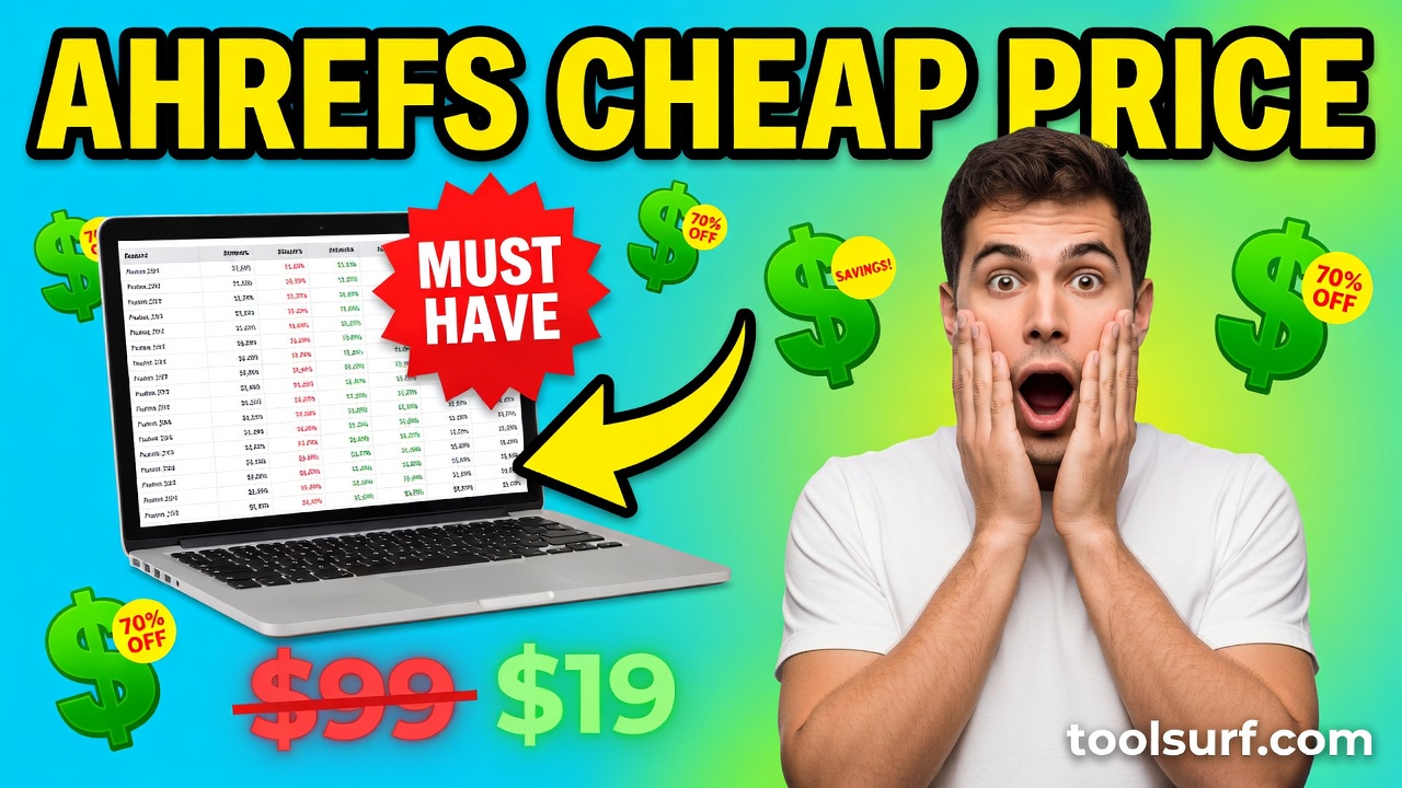 YouTube thumbnail style blog featured image, 16:9 landscape. Large bold yellow blocky text with blac