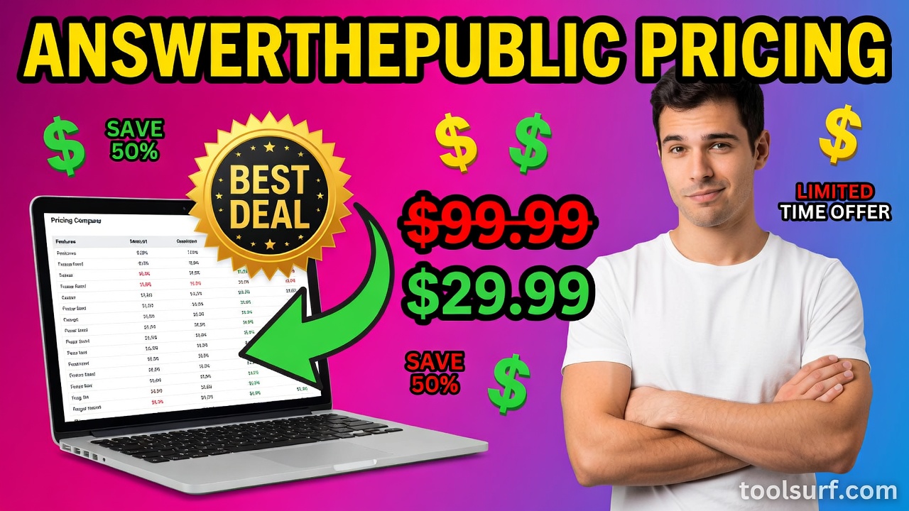YouTube thumbnail style blog featured image, 16:9 landscape. Large bold yellow blocky text with blac