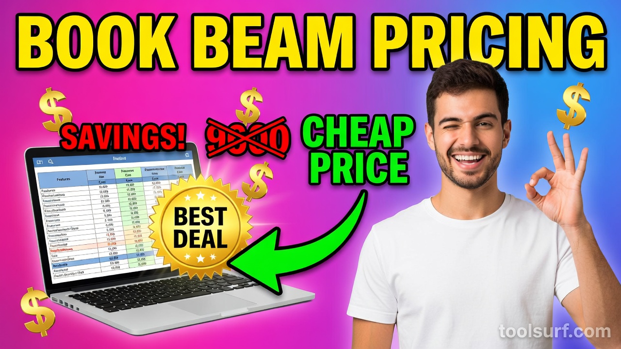 YouTube thumbnail style blog featured image, 16:9 landscape. Large bold yellow blocky text with blac