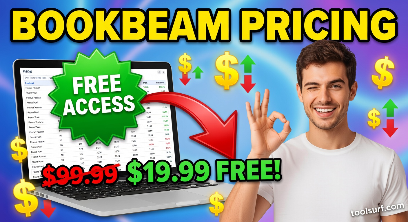 YouTube thumbnail style blog featured image, 16:9 landscape. Large bold yellow blocky text with blac