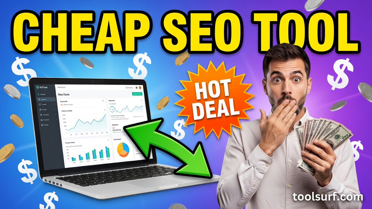 YouTube thumbnail style blog featured image, 16:9 landscape. Large bold yellow blocky text with blac