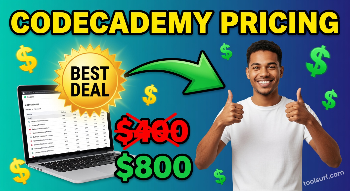 YouTube thumbnail style blog featured image, 16:9 landscape. Large bold yellow blocky text with blac