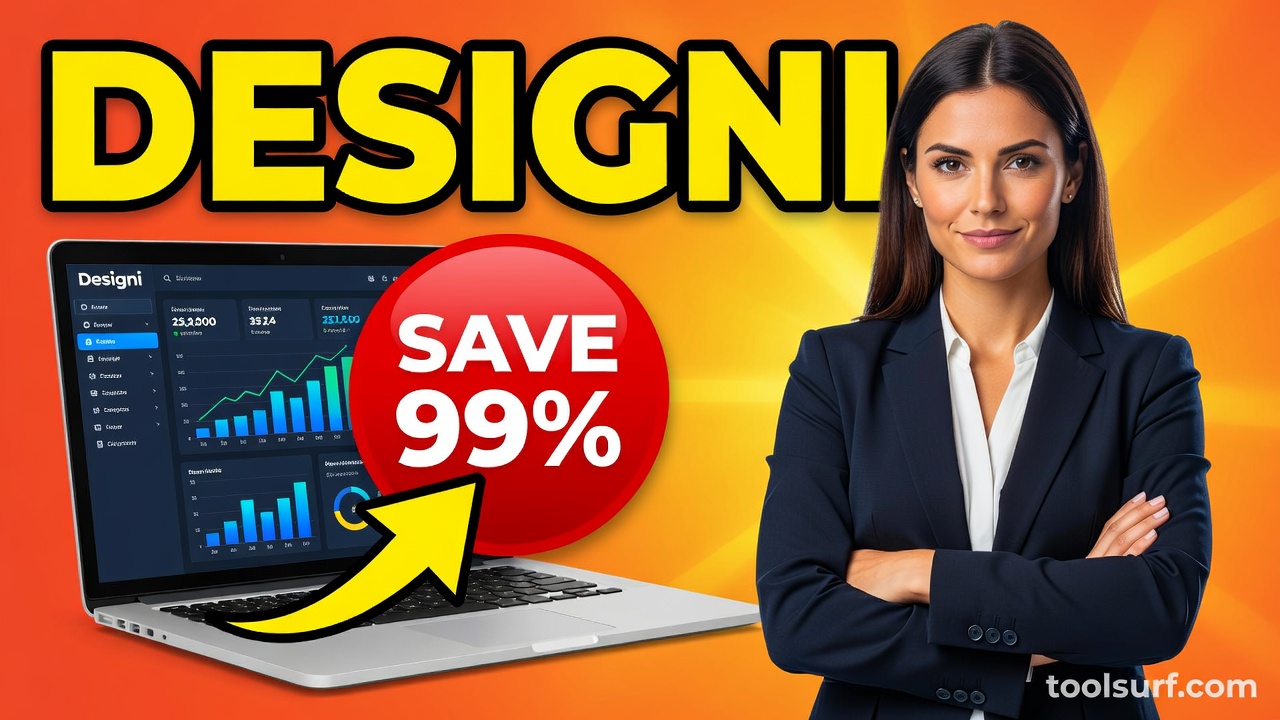 YouTube thumbnail style blog featured image, 16:9 landscape. Large bold yellow blocky text with blac