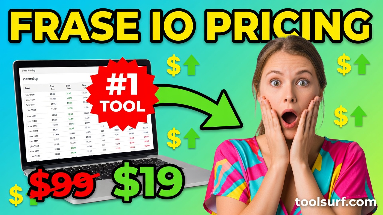 YouTube thumbnail style blog featured image, 16:9 landscape. Large bold yellow blocky text with blac