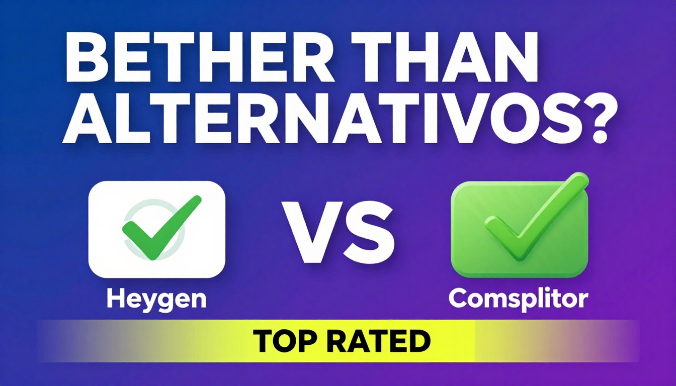 YouTube thumbnail marketing style. Bold text "BETTER THAN ALTERNATIVES?"
Heygen Price icon v
