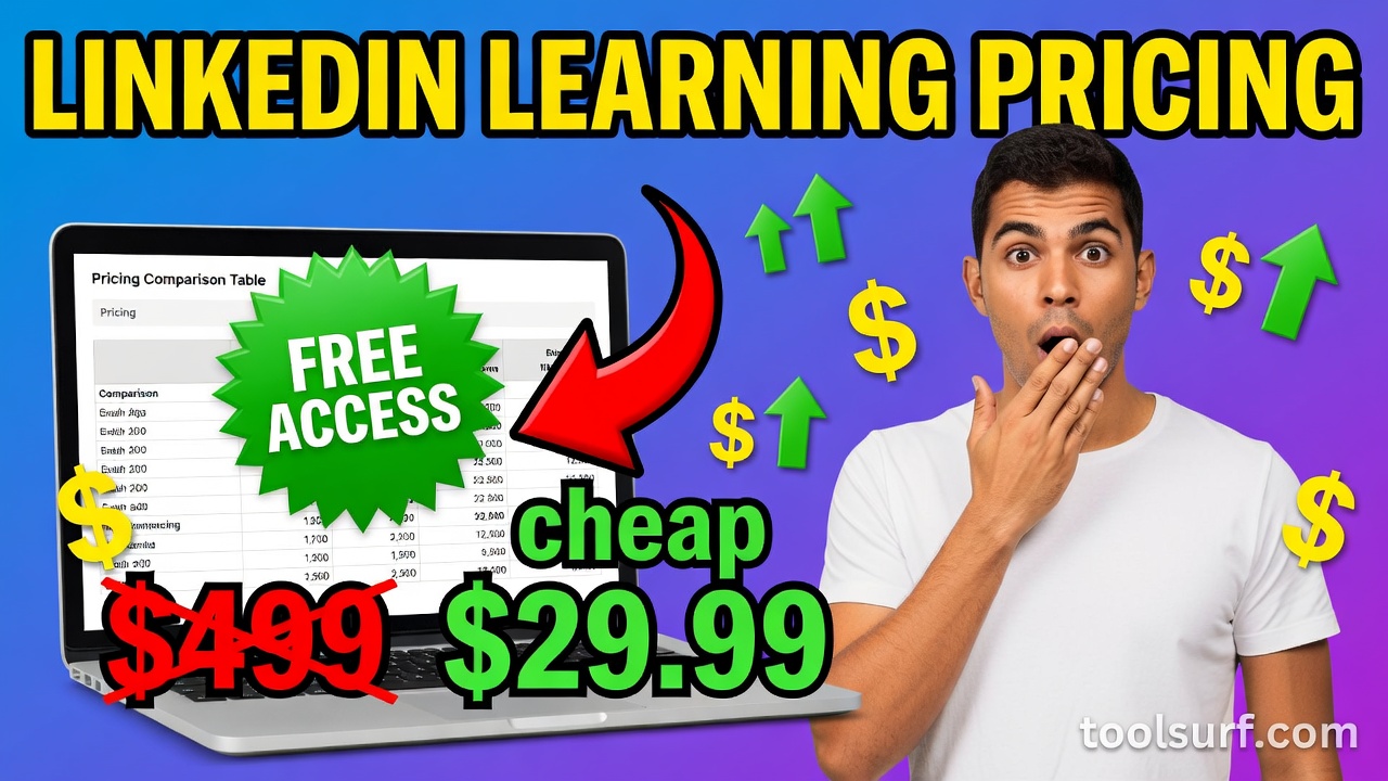 YouTube thumbnail style blog featured image, 16:9 landscape. Large bold yellow blocky text with blac