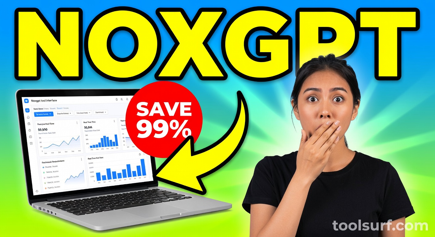 YouTube thumbnail style blog featured image, 16:9 landscape. Large bold yellow blocky text with blac