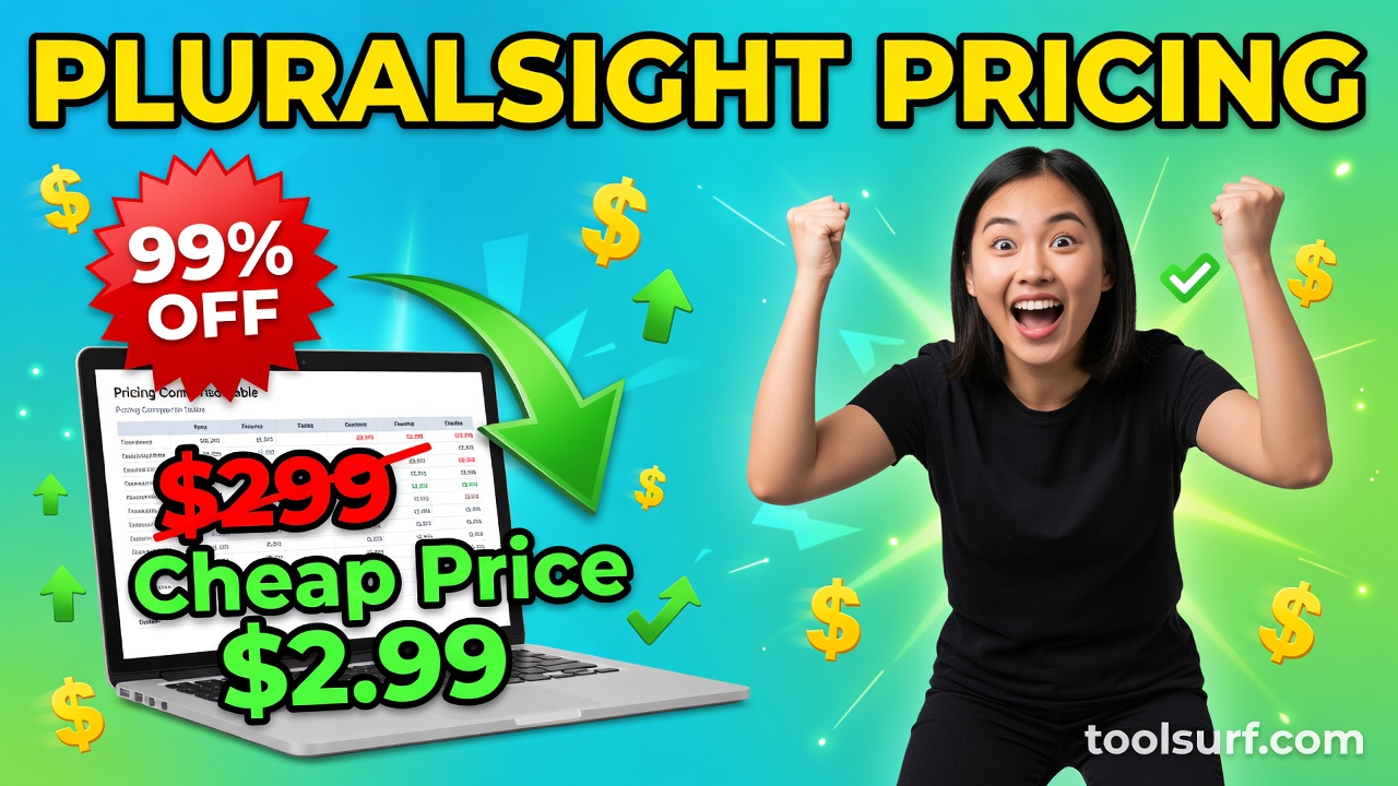 YouTube thumbnail style blog featured image, 16:9 landscape. Large bold yellow blocky text with blac